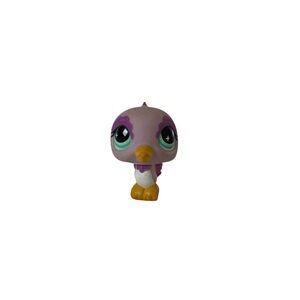 Littlest Pet Shop Authentic # 505 Pink Purple White Hummingbird Teal Eyes
